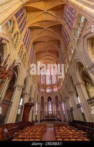 Tour Cattedrale (Cattedrale di Saint-Gatien de Tours), Tours, Valle della Loira, Francia, Europa Foto Stock