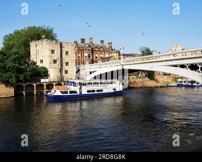 Lendal Bridge over the River Ouse, York, Yorkshire, Inghilterra, Regno Unito, Europa Foto Stock