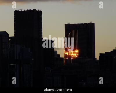 Attrazioni architettoniche di Chicago Foto Stock