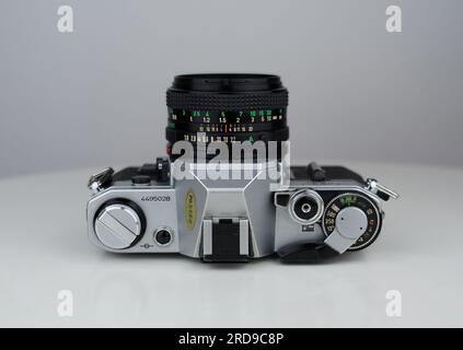 Fotocamera a pellicola Canon AE-1 SLR Foto Stock