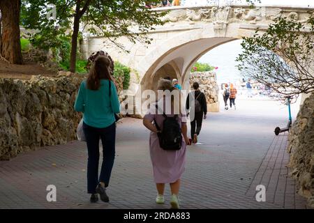 Sebastopoli, Crimea. 26 settembre 2021. La vita ordinaria di Sebastopoli prima dell'inizio dell'invasione russa dell'Ucraina nel 2022. Crediti: Katrina Kochneva/ZUMA Wire/Alamy Live News Foto Stock