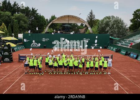 Budapest, Ungheria centrale, Ungheria. 19 luglio 2023. IMPRESSIONI sul campo da tennis durante il GRAN PREMIO D'UNGHERIA - Budapest - Womens Tennis, WTA250 (Credit Image: © Mathias Schulz/ZUMA Press Wire) SOLO PER USO EDITORIALE! Non per USO commerciale! Foto Stock