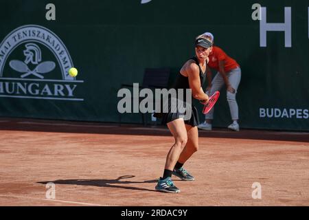 Budapest, Ungheria centrale, Ungheria. 19 luglio 2023. TAMARA KORPATSCH della Germania in azione durante il GRAN PREMIO D'UNGHERIA - Budapest - Womens Tennis, WTA250 (immagine di credito: © Mathias Schulz/ZUMA Press Wire) SOLO USO EDITORIALE! Non per USO commerciale! Foto Stock