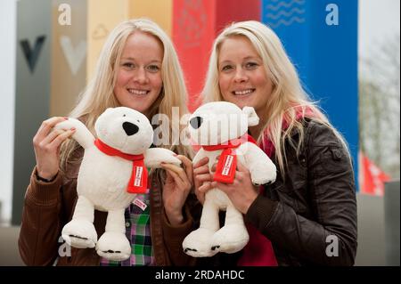 Janin und Maren Hammerschmidt Biathlon Foto Stock