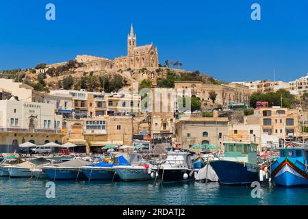 Porto di Mgarr Gozo Malta Foto Stock