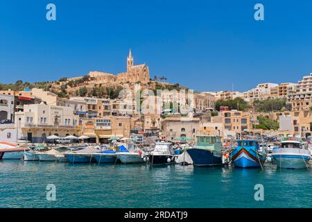 Porto di Mgarr Gozo Malta Foto Stock