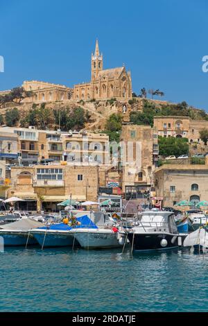 Porto di Mgarr Gozo Malta Foto Stock