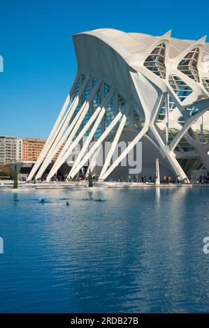 Museu de les Ciences Principe Felipe, Ciutat de les Arts i les Ciències, Valencia, Spagna, Europa Foto Stock