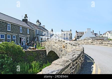 Villaggio di Aberdaron, penisola di Llyn, Gwynedd Foto Stock