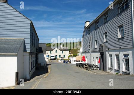 Villaggio di Aberdaron, penisola di Llyn, Gwynedd Foto Stock