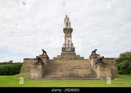 Collingwood Monument Tynemouth, North Tyneside Foto Stock