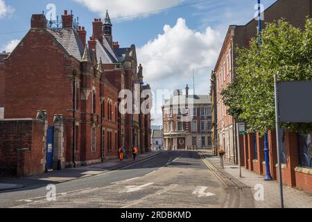 Stazione di polizia di Blyth, classica architettura vittoriana, Northumberland Foto Stock