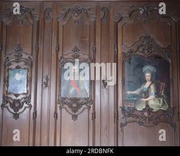 Gli splendidi interni del Palazzo Festetics Keszethely , Ungheria Foto Stock