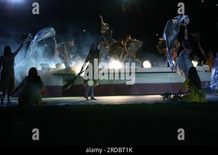 20 luglio 2023; Stadium Australia, Sydney, NSW, Australia: FIFA Women's World Cup Group B Football, Australia vs Repubblica d'Irlanda; PE match entertainment Foto Stock