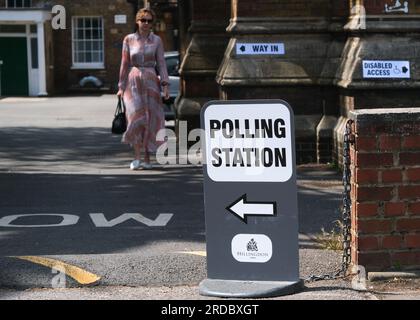 Uxbridge, Londra, Regno Unito. 20 luglio 2023. Elezioni suppletive di Uxbridge e South Ruislip. Crediti: Matthew Chattle/Alamy Live News Foto Stock