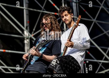 Italia 01 giugno 2023 lunedì prove in diretta allo Slam Dunk Italy Festival Bellaria-Igea Marina © Andrea Ripamonti / Alamy Foto Stock