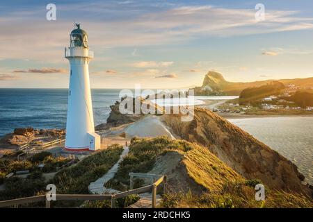 Geografia / viaggi, nuova Zelanda, regione Wellington, Castlepoint, ULTERIORI-DIRITTI-CLEARANCE-INFO-NOT-AVAILABLE Foto Stock
