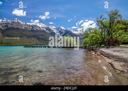 Geografia / viaggi, nuova Zelanda, Otega, Glenorchy, Lago Wakatipu a Glenorchy, Otega, South Island, DIRITTI AGGIUNTIVI-CLEARANCE-INFO-NOT-AVAILABLE Foto Stock