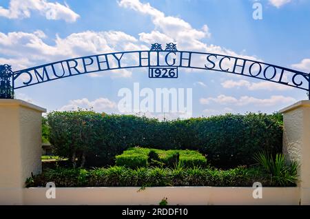 La Murphy High School è raffigurata il 29 giugno 2023 a Mobile, Alabama. La scuola superiore pubblica è stata costruita nel 1926 e serve 1.300 studenti dei gradi 9-12. Foto Stock