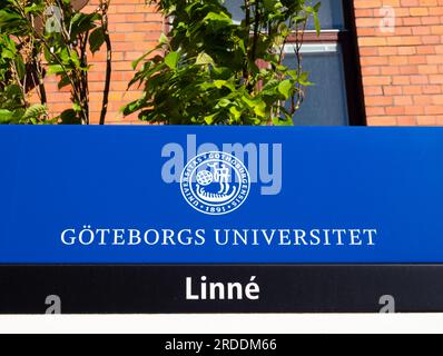 Gothenburg, Svezia - 30 maggio 2023: Barnbordshus Linne - uno degli edifici dell'università di Gothenburgs Foto Stock