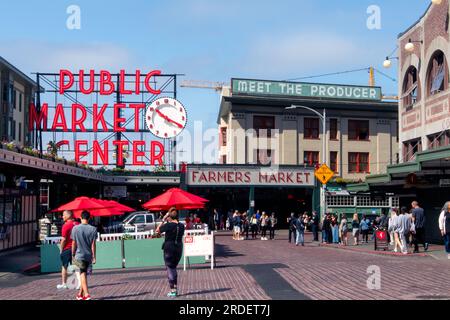 Pike Market a Seattle, USA Foto Stock