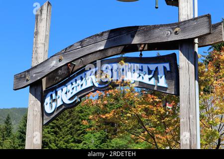 Creek Street, Ketchikan, Alaska, STATI UNITI D'AMERICA Foto Stock