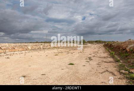 Ippodromo dello stadio, sito di scavo, Kourion, Cipro Foto Stock