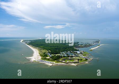 Dauphin Island, Alabama, in una giornata di sole a giugno Foto Stock