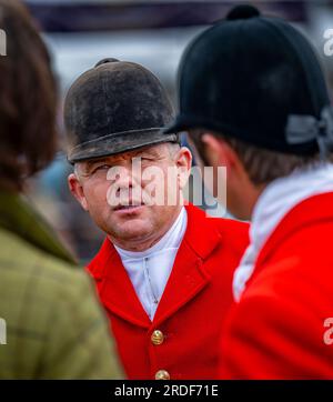 The Showground, Peterborough, Regno Unito – oltre ai Fox Hounds, il Festival of Hunting celebra Beagles, Harriers e Basset Hounds, rendendolo uno dei più grandi spettacoli di canili profumati al mondo Foto Stock