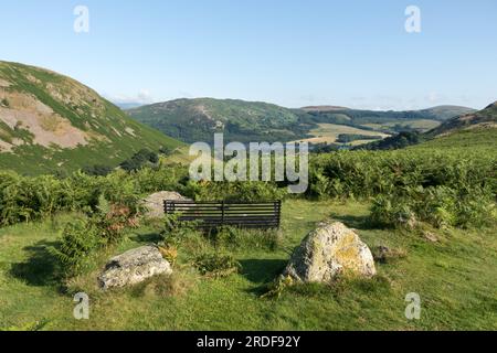 La vista da Howstead Brow verso Ullswater, Beda Fell, Lake District, Cumbria, Regno Unito Foto Stock