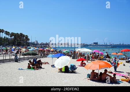 Spiaggia di pane e Pomodoro Foto Stock
