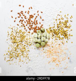 Macaron e tartarughe Foto Stock