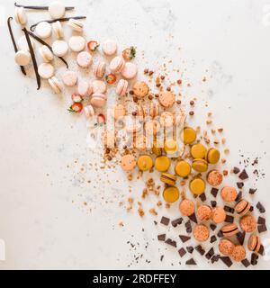 Macaron e tartarughe Foto Stock