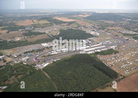 Budapest, Ungheria. 21 luglio 2023. Vista aerea del circuito. 21.07.2023. Campionato del mondo di formula 1, Rd 12, Gran Premio d'Ungheria, Budapest, Ungheria, Giornata pratica. Il credito fotografico dovrebbe essere: XPB/Press Association Images. Credito: XPB Images Ltd/Alamy Live News Foto Stock