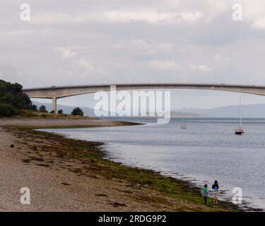 Tour attraverso l'Isola di Skye, Scozia, Regno Unito Foto Stock