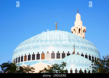 Il re Abdullah mi moschea, Amman, Giordania Foto Stock