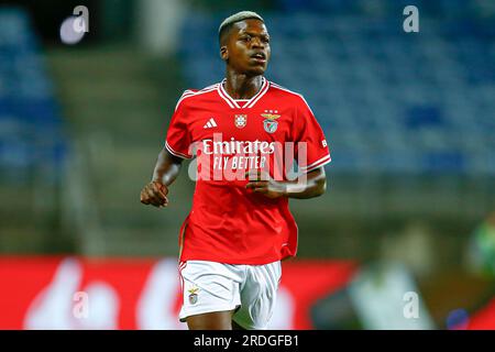 Faro, Portogallo. 20 luglio 2023. Florentino del Benfica durante la partita di Algarve Cup, tra al Nassr e Benfica giocò all'Algarve Stadium il 20 luglio 2023 a Faro, in Spagna. (Foto di Antonio Pozo/Pressinphoto) crediti: PRESSINPHOTO SPORTS AGENCY/Alamy Live News Foto Stock