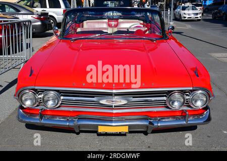 Chevrolet Impala Convertible (1960), San Francisco, California, USA, Nord America Foto Stock