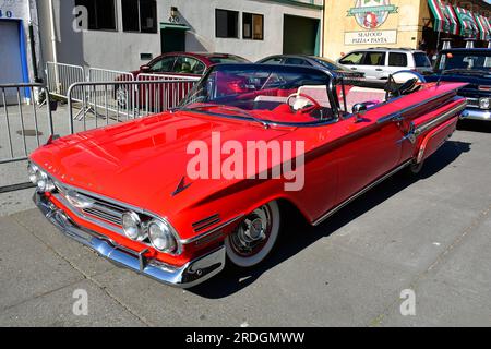 Chevrolet Impala Convertible (1960), San Francisco, California, USA, Nord America Foto Stock