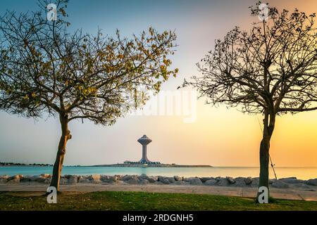 Khobar Corniche durante il giorno, provincia orientale, al Khobar, Arabia Saudita. 2 APRILE 2021. Foto Stock