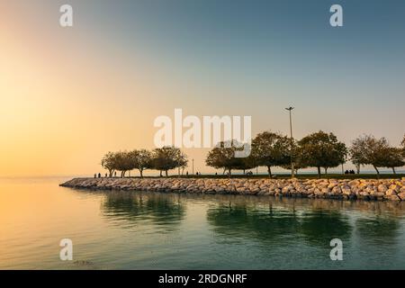 Khobar Corniche durante il giorno, provincia orientale, al Khobar, Arabia Saudita. Foto Stock