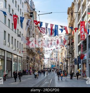 Una foto della Independence Street, a Istanbul. Foto Stock