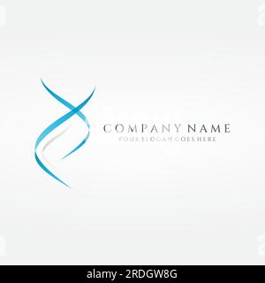 Logo astratto in stile Swoosh con colori moderni. Il logo può essere utilizzato per aziende o aziende. Illustrazione Vettoriale