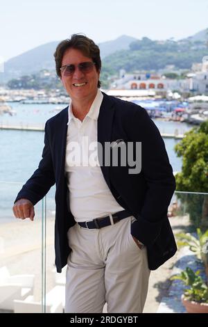 Ischia, Italia. 15h luglio 2022.-Robert Marshall partecipa all'Ischia Global Fest 2023 all'Ischia Global Film & Music Festival, arriva all'Hotel The Queen Foto Stock