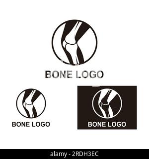 Icona del logo osseo design vettoriale Illustrazione Vettoriale
