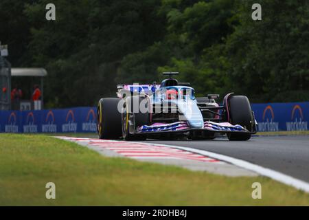 Budapest, Rieti, Ungheria. 21 luglio 2023. Esteban Ocon (fra) Alpine A523.durante le prove libere 2, venerdì 21 luglio FORMULA 1 QATAR AIRWAYS GRAN PREMIO D'UNGHERIA 2023 - Lug 21 a Lug 23 2023 Hungaroring, Budapest, Ungheria (Credit Image: © Alessio De Marco/ZUMA Press Wire) SOLO USO EDITORIALE! Non per USO commerciale! Foto Stock