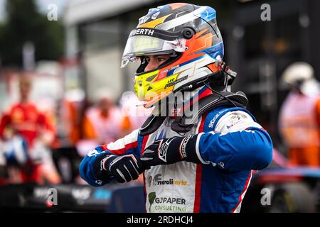 Mogyorod, Hongrie. 21 luglio 2023. FORNAROLI Leonardo (ita), Trident, Dallara F3, ritratto durante il 7° round del Campionato FIA di Formula 3 2023 dal 21 al 23 luglio 2023 sull'Hungaroring, a Mogyorod, Ungheria - foto Sebastian Rozendaal/Dutch Photo Agency/DPPI Credit: DPPI Media/Alamy Live News Foto Stock