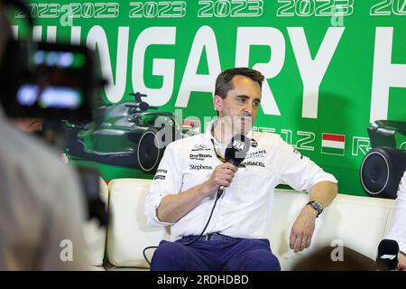 Budapest, Ungheria. 21 luglio 2023. Dave Robson (GBR, Williams Racing), Gran Premio di F1 d'Ungheria a Hungaroring il 21 luglio 2023 a Budapest, Ungheria. (Foto di HIGH TWO) credito: dpa/Alamy Live News Foto Stock