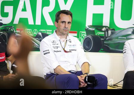 Budapest, Ungheria. 21 luglio 2023. Dave Robson (GBR, Williams Racing), Gran Premio di F1 d'Ungheria a Hungaroring il 21 luglio 2023 a Budapest, Ungheria. (Foto di HIGH TWO) credito: dpa/Alamy Live News Foto Stock