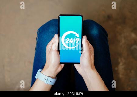 Brasile. 21 luglio 2023. In questa immagine, il logo FedNow visualizzato su uno smartphone. (Immagine di credito: © Rafael Henrique/SOPA Images via ZUMA Press Wire) SOLO USO EDITORIALE! Non per USO commerciale! Foto Stock